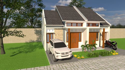 foto tampak rumah tipe 36 perumahan GREEN TUGUREJO RESIDENCE 2