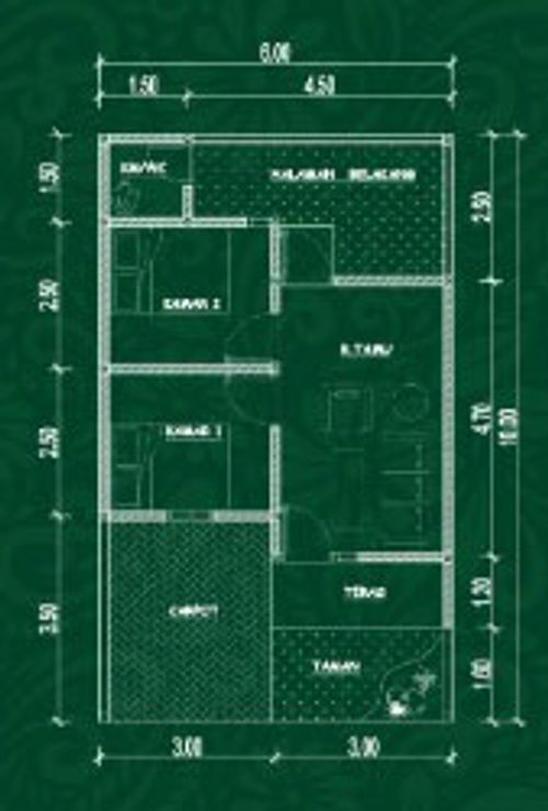 foto denah rumah tipe 36 perumahan GREEN TUGUREJO RESIDENCE 2