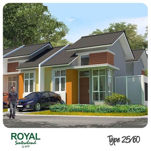 foto tampak rumah tipe Hook 27/110 perumahan Royal Sentraland