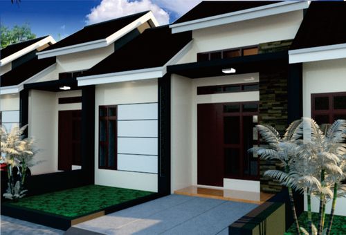 foto tampak rumah tipe 30/60 perumahan KAMPUNG LADANG BARU
