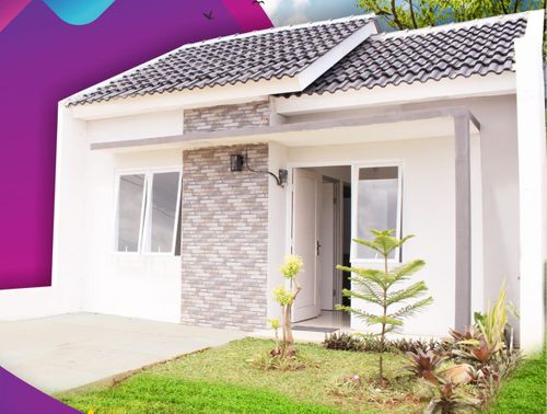 foto tampak rumah tipe Camelia 220 perumahan SUKMA INDAH RESIDENCE