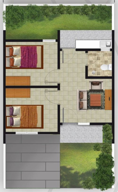 foto denah rumah tipe Camelia 220 perumahan SUKMA INDAH RESIDENCE