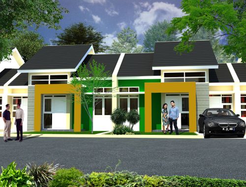 foto tampak rumah tipe 60/105 perumahan BUANA SOETTA RESIDENCE