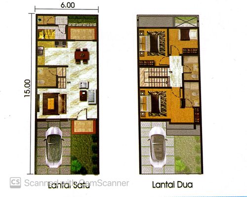 foto denah rumah tipe OLIVE (90/128) perumahan PIANO GOLF & SERENADE LAGOON - GOLF ISLAND