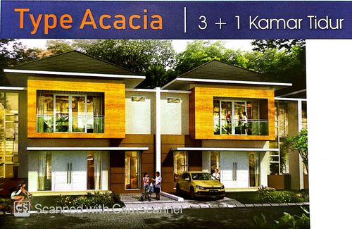 foto tampak rumah tipe ACACIA (150/203) perumahan PIANO GOLF & SERENADE LAGOON - GOLF ISLAND