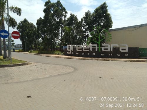 foto gerbang perumahan RUKO GREEN ARA