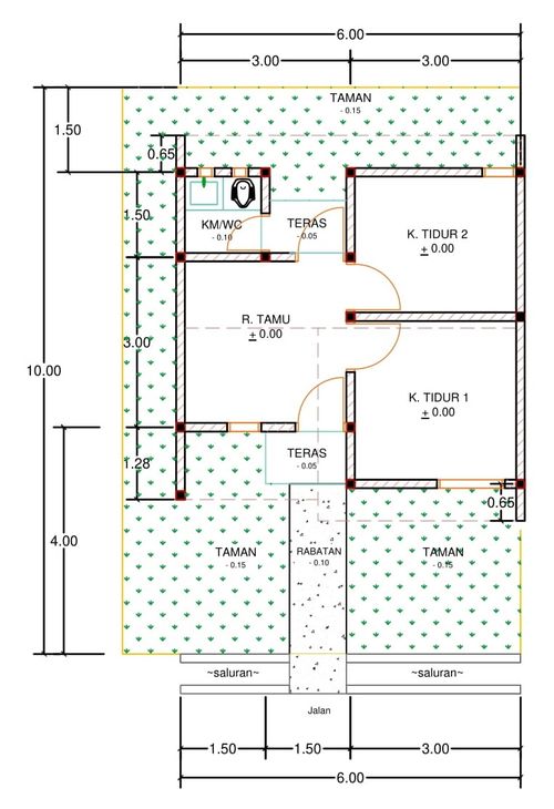 foto denah rumah tipe F04-5 perumahan Kepuren Residence (Kepuren)