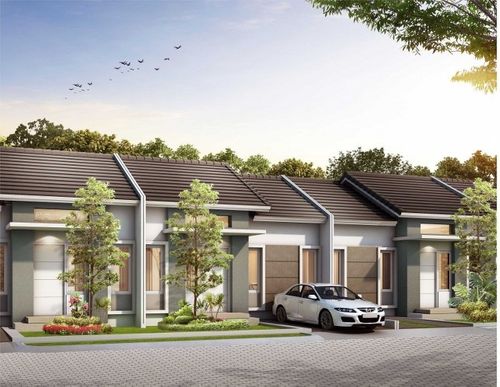 foto tampak rumah tipe 40/153 perumahan TERA DAMAI