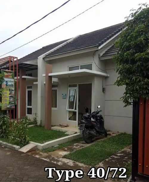 foto tampak rumah tipe 40 perumahan GRIYA KALIJAGA