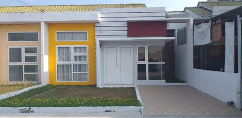 foto tampak rumah tipe Mawar perumahan Komp. MEGA ASAHAN INDAH