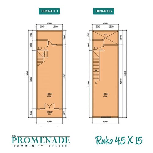 foto denah rumah tipe 115.7/67.5 perumahan ROYAL SPRING