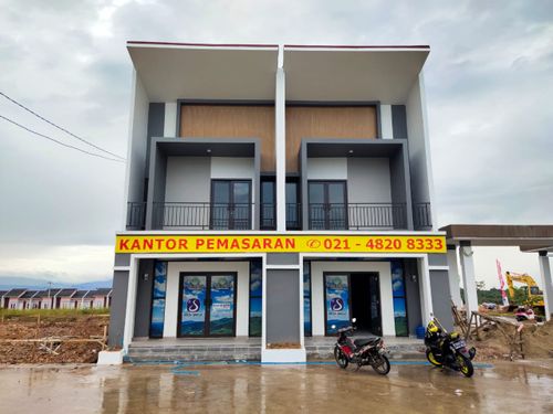 foto tampak rumah tipe RUKO perumahan Puri Delta Tigaraksa