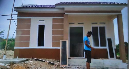 foto tampak rumah tipe 36/96 perumahan Kenali Mala Residence
