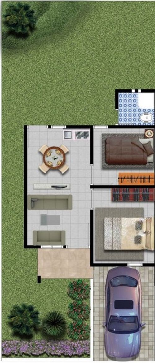 foto denah rumah tipe 36/96 perumahan Kenali Mala Residence
