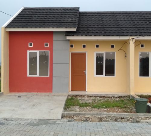 foto tampak rumah tipe 30/90 perumahan INDOALAM RESIDENCE CIBARUSAH