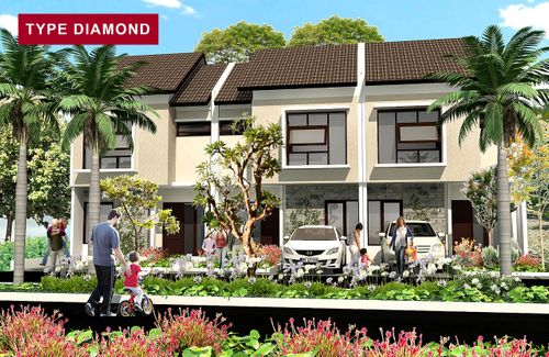 foto tampak rumah tipe DIAMOND perumahan JADE PARK SERPONG 2 TAHAP 2