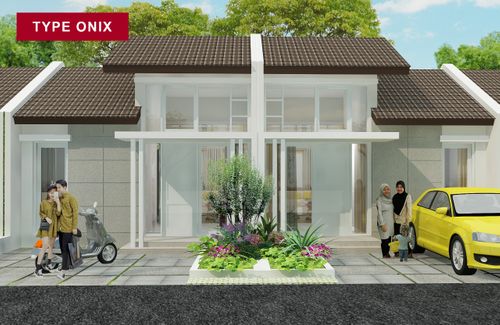 foto tampak rumah tipe ONIX perumahan JADE PARK SERPONG 2 TAHAP 2