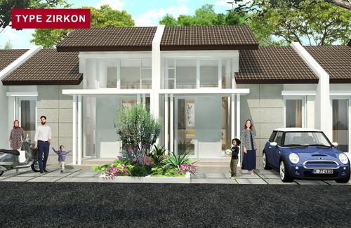 foto tampak rumah tipe ZIRKON perumahan JADE PARK SERPONG 2 TAHAP 2