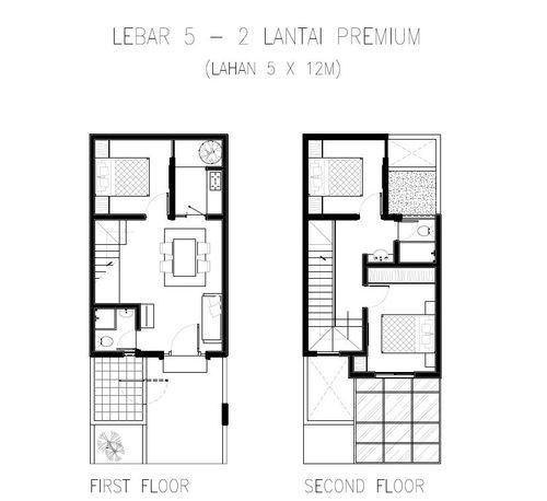 foto denah rumah tipe DAPHNE PREMIERE 5 (2022) perumahan GRAND HARVEST