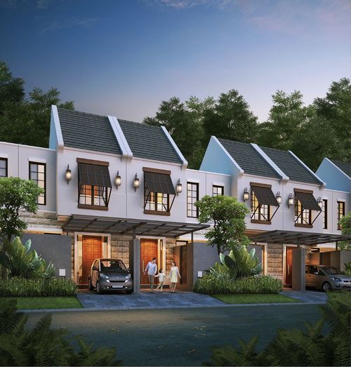 foto tampak rumah tipe DAPHNE STD 2 (2022) perumahan GRAND HARVEST