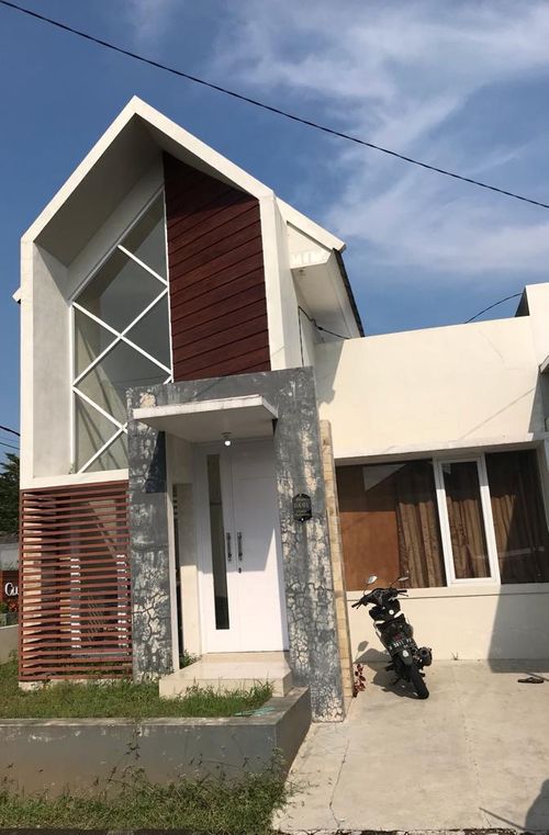 foto tampak rumah tipe ALAMANDA 50 perumahan PERUMAHAN CENDRAWASIH GREEN RESIDENCE