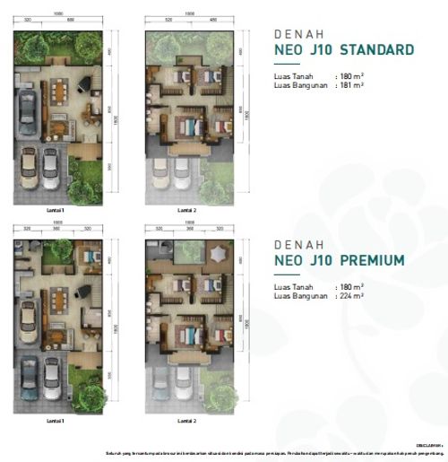 foto denah rumah tipe J10A PREMIUM perumahan SUMMARECON MUTIARA MAKASSAR CLUSTER JADE