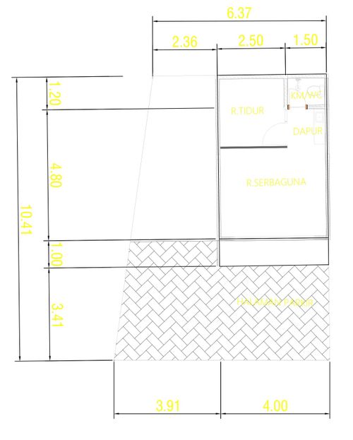foto denah rumah tipe Ruko 5-12 perumahan Puri Anggrek Serang 4 Teritih