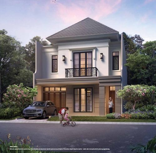 foto tampak rumah tipe J9A STANDAR perumahan SUMMARECON MUTIARA MAKASSAR CLUSTER JADE
