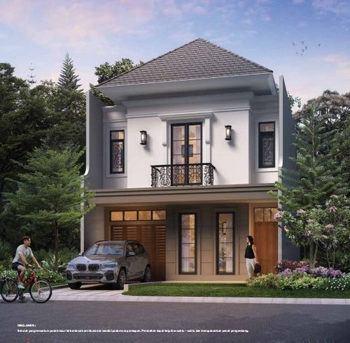 foto tampak rumah tipe J8A PREMIUM perumahan SUMMARECON MUTIARA MAKASSAR CLUSTER JADE