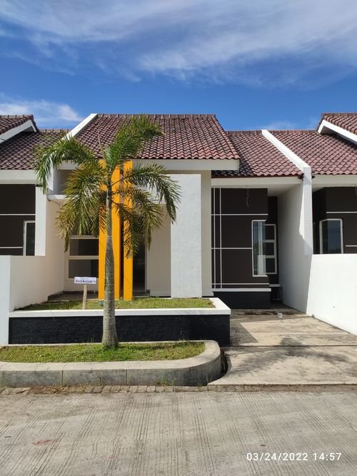 foto tampak rumah tipe Cluster Cempaka 72 perumahan MEGAH NUSA MADANI
