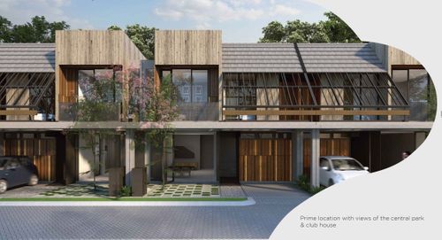 foto tampak rumah tipe N8 (106-104) perumahan ASERA NISHI