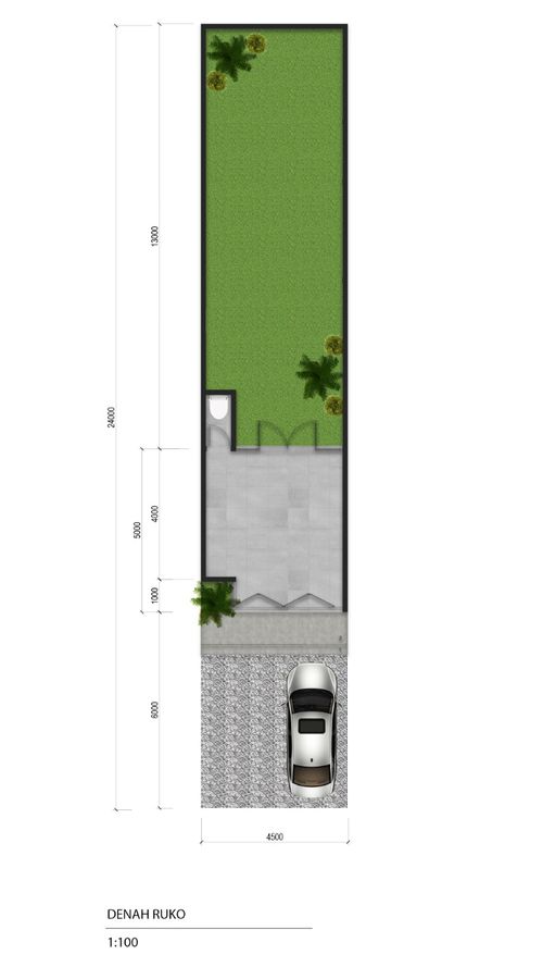 foto denah rumah tipe Maple perumahan The Visenda Residence.
