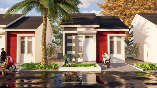 foto tampak rumah tipe subsidi perumahan Perumahan uwais akbar
