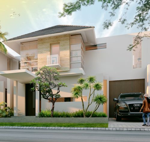foto tampak rumah tipe BERLIAN perumahan KHAYANGAN RESIDENCE