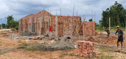 foto tampak rumah tipe 36 perumahan PADAT KARYA MAS 3