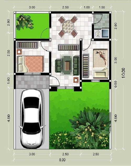 foto denah rumah tipe SUBSIDI perumahan BUMI MUTIARA INDAH II
