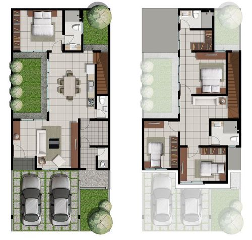 foto denah rumah tipe Orchid perumahan GRAHA NATURA 1