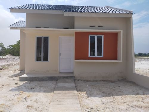 foto tampak rumah tipe 36/110 perumahan BSD MANDIRI