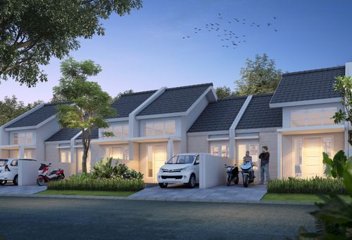 foto tampak rumah tipe Permata perumahan KHAYANGAN RESIDENCE