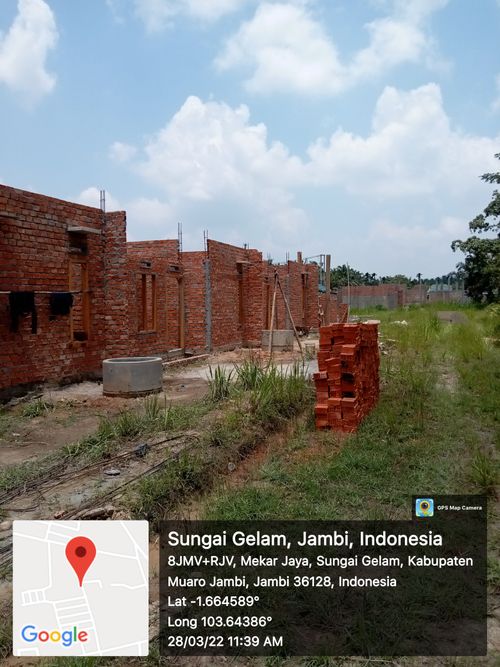 foto posisi tengah perumahan Kencana Asri Blok E