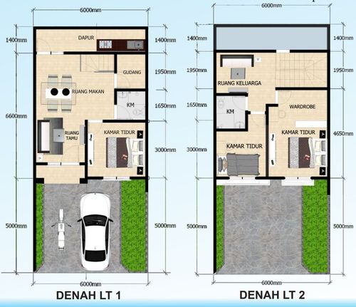 foto denah rumah tipe 72 perumahan Graha Sinar Mentari