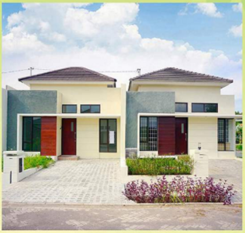 foto tampak rumah tipe EMERALD GARDEN 41 perumahan Emerald Garden
