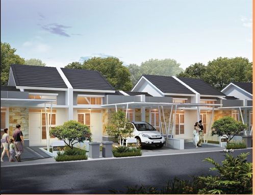foto tampak rumah tipe ADONA perumahan METLAND CILEUNGSI SEKTOR VI-REVISI