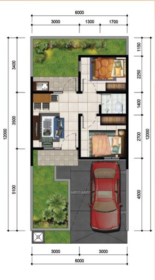 foto denah rumah tipe ADONA perumahan METLAND CILEUNGSI SEKTOR VI-REVISI