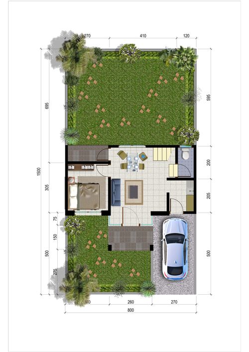 foto denah rumah tipe Intan perumahan KHAYANGAN RESIDENCE