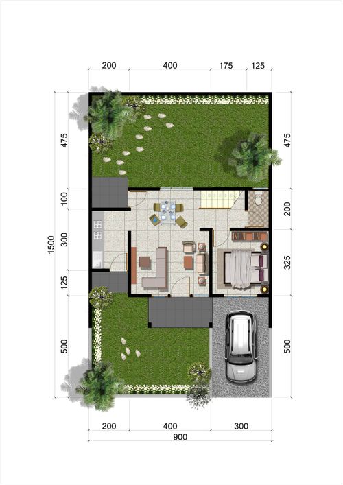 foto denah rumah tipe Emerald perumahan KHAYANGAN RESIDENCE