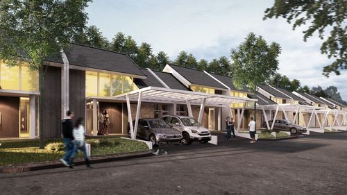 foto tampak rumah tipe 54-2 perumahan Tamansari Grand Samarinda
