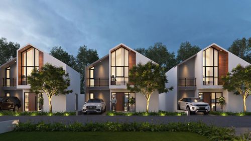 foto tampak rumah tipe A4 perumahan Sawangan Permai