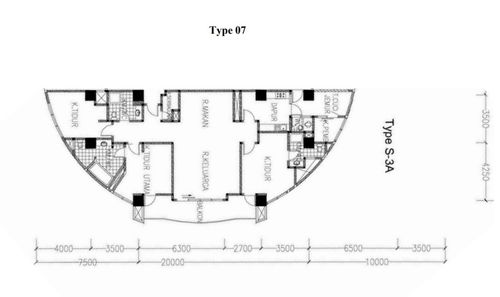 foto denah rumah tipe 3BR - Eidelwise perumahan Somerset Grand Citra