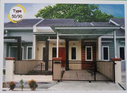 foto tampak rumah tipe 50/90 perumahan Taman Gading